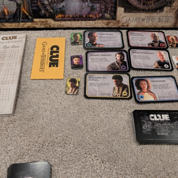 Game of Thrones Clue Board Game by Hasbro - Picture 5 of 8